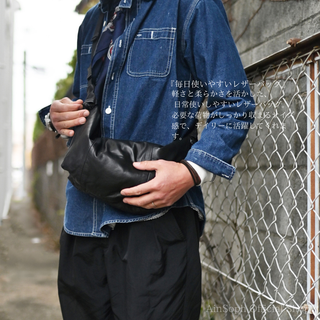 【Ain Soph セカンドレーベル】シープレザー 2WAY ショルダーバッグ SL / ASE1844-PKS