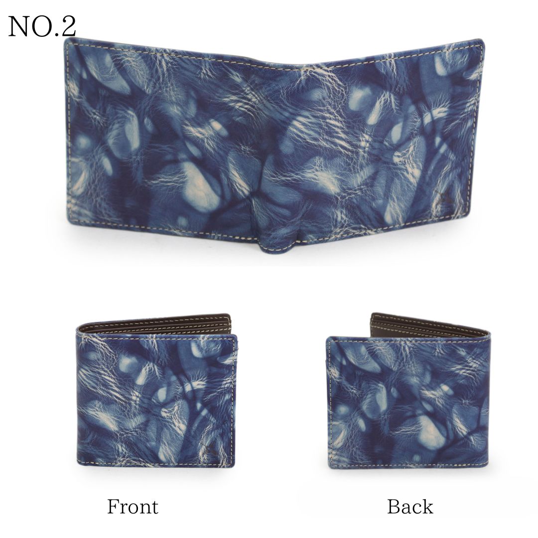 DA1036-BLA/Ain Soph (アインソフ)藍染 折財布（小銭入れファスナー