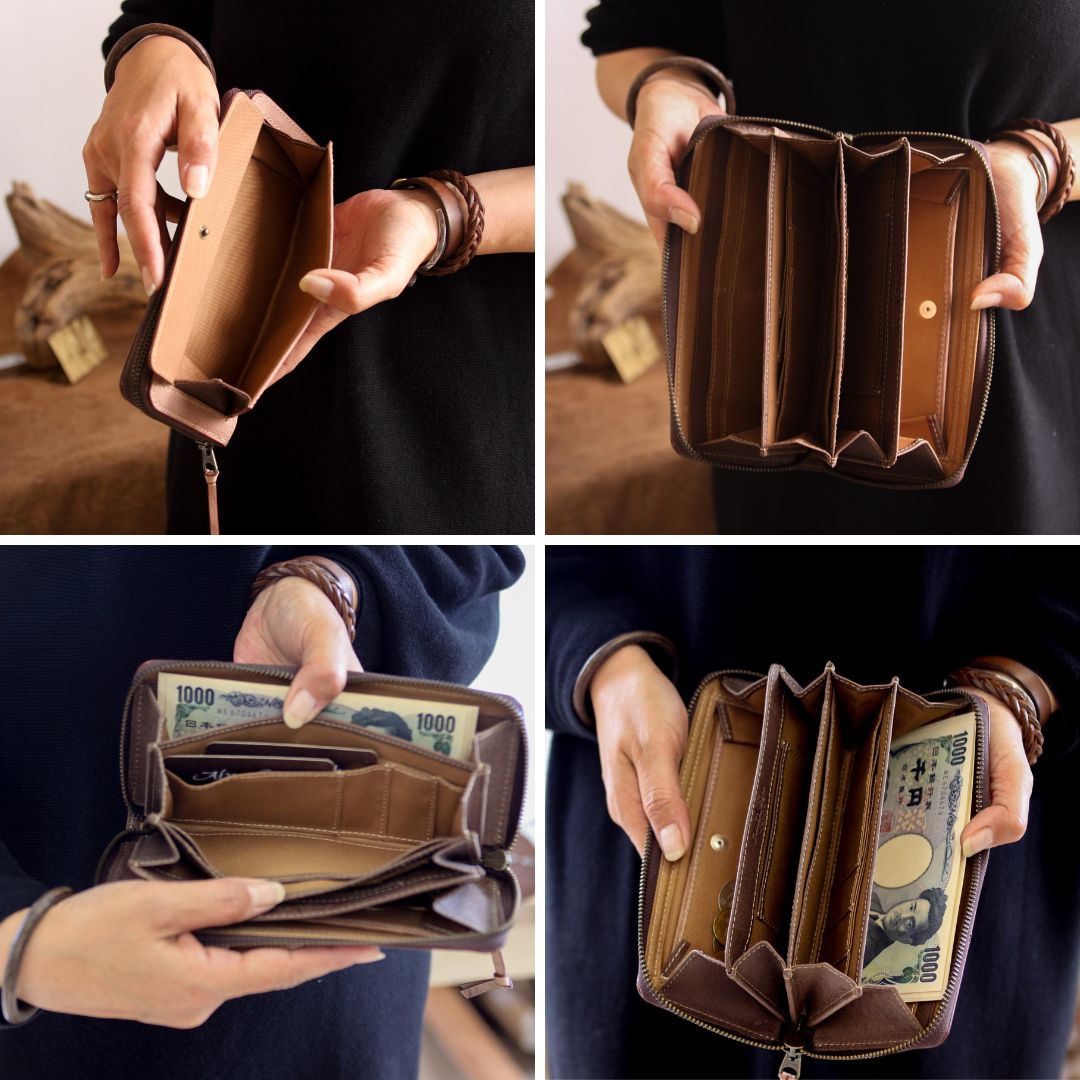 DA1464-HP/Ain Soph(アインソフ) ラウンドファスナ-長財布 コインスルー