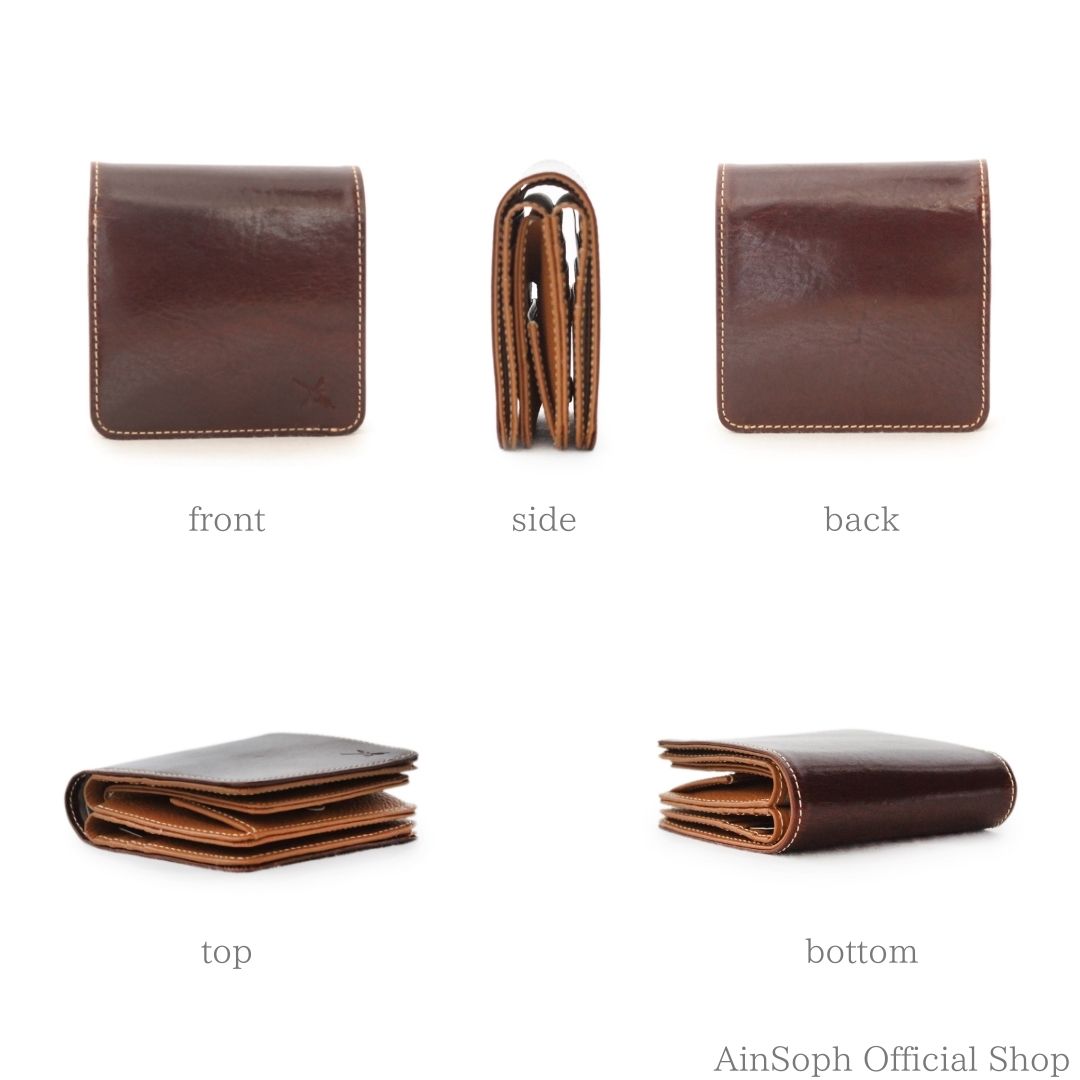【HWMレザー】Ain Soph（アインソフ）ダブルフェイス 折財布｜DA1643-HWM