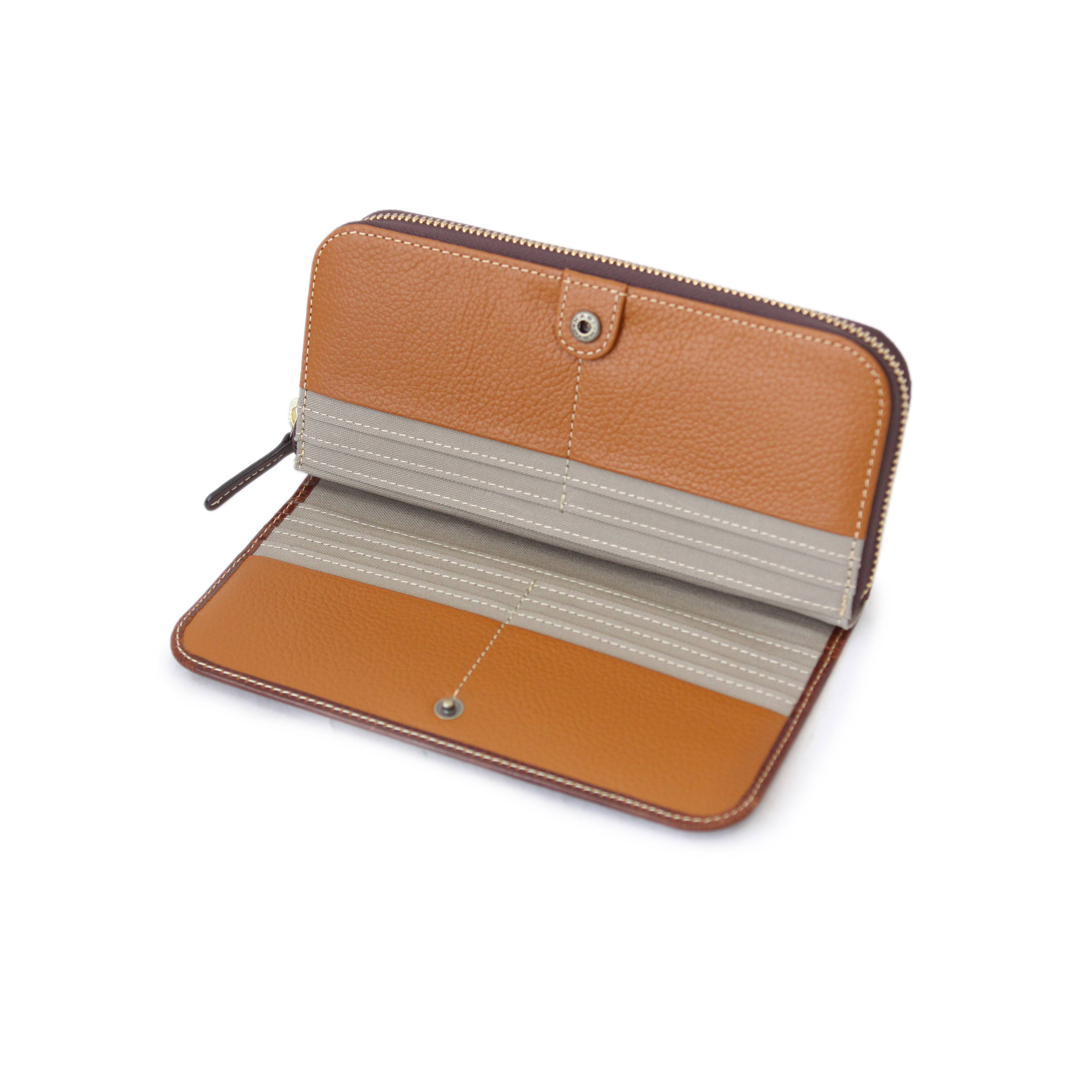 【HWMレザー】Ain Soph(アインソフ)フラップ×ラウンドファスナー長財布｜DA1646-HWM