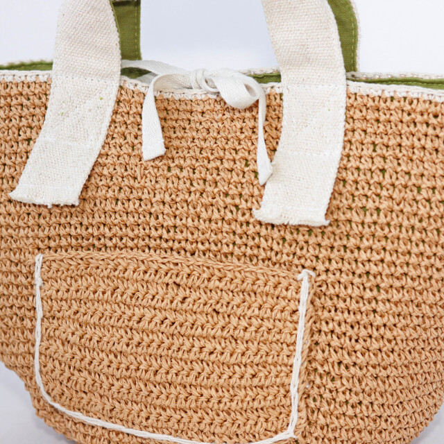 ASE1808-NPY/Ain Soph(アインソフ)ペーパーヤーン　ミニトートバッグ