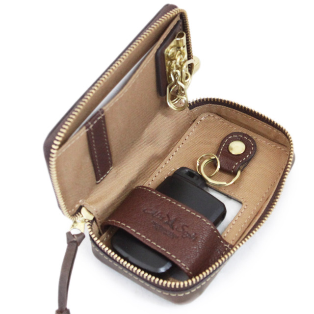 HPレザー】AinSophアインソフ｜クリア窓付きキーケース /DA1623-HP