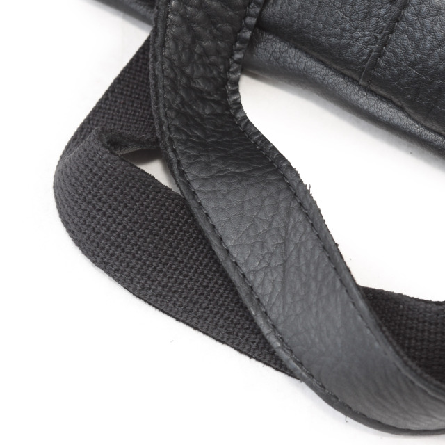 【Ain Soph セカンドレーベル】ブラックシリーズ レザーヘルメットバッグ（S）/ASE1831-WSK