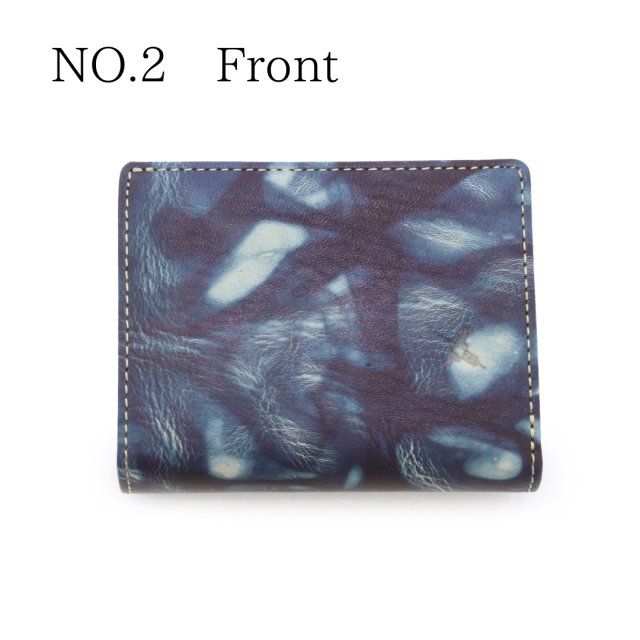DA1549-BLA/Ain Soph (アインソフ)藍染　折財布（小銭入れファスナータイプ）　日本製 NO.２