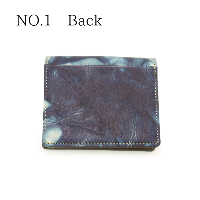 DA1548-BLA/Ain Soph (アインソフ)藍染　折財布（ボックスコインケース）　日本製 NO.1