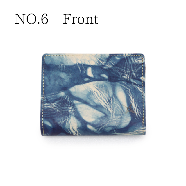 DA1549-BLA/Ain Soph (アインソフ)藍染　折財布（小銭入れファスナータイプ）　日本製NO.6