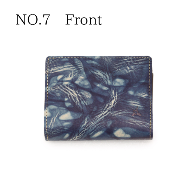 DA1549-BLA/Ain Soph (アインソフ)藍染　折財布（小銭入れファスナータイプ）　日本製NO.7