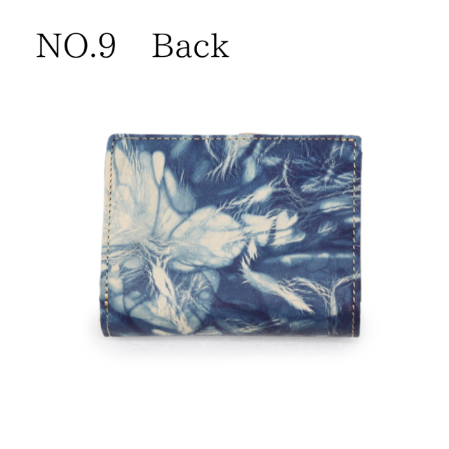 DA1549-BLA/Ain Soph (アインソフ)藍染　折財布（小銭入れファスナータイプ）　日本製NO.9
