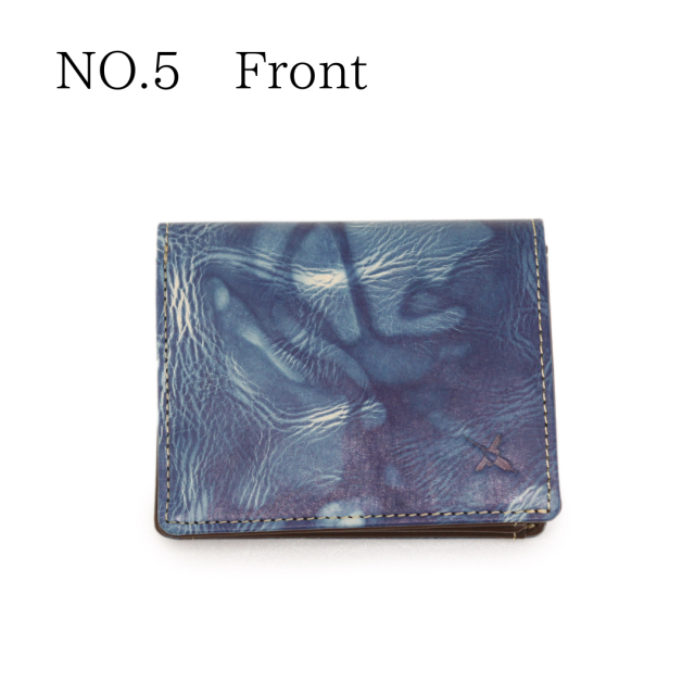 DA1548-BLA/Ain Soph (アインソフ)藍染　折財布（ボックスコインケース）　日本製NO.5