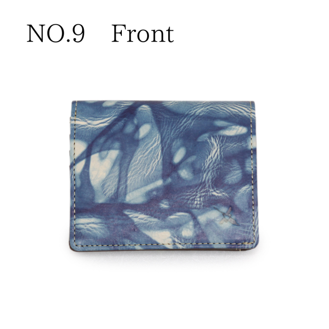 DA1548-BLA/Ain Soph (アインソフ)藍染　折財布（ボックスコインケース）　日本製No.9