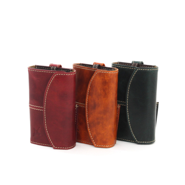 Ain Soph 天然高品質レザー ケース ワインレッド DA1484-HWM/Ain Soph(アインソフ)レザーキーケース スマートキー