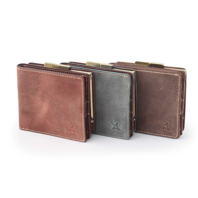 DA1465-HP/Ain Soph(アインソフ) がまぐち　二つ折り財布　ボックスコインケース
