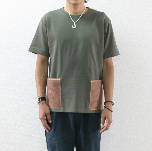 DA1526-POP/AinSoph(アインソフ)ダブルポケットTシャツ　超厚手