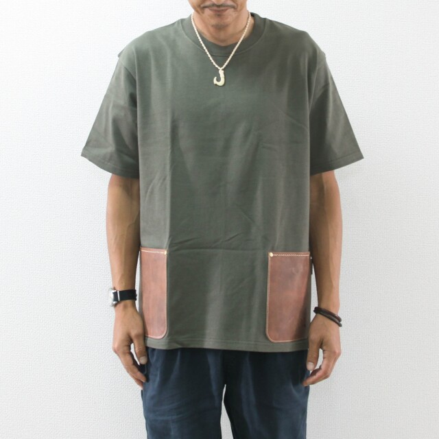 DA1526-POP/AinSoph(アインソフ)ダブルポケットTシャツ　超厚手
