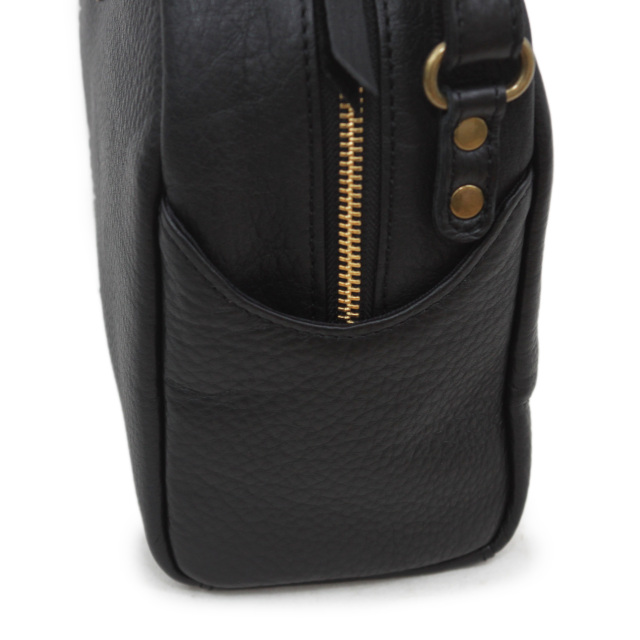 【Ain Soph セカンドレーベル】ブラックシリーズ 撥水レザー ショルダーバッグ 日本製 / ASE1747-WSK