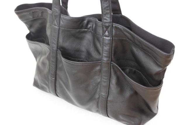 【Ain Soph セカンドレーベル】シープレザー 大容量 トートバッグ / ASE1842-PKS