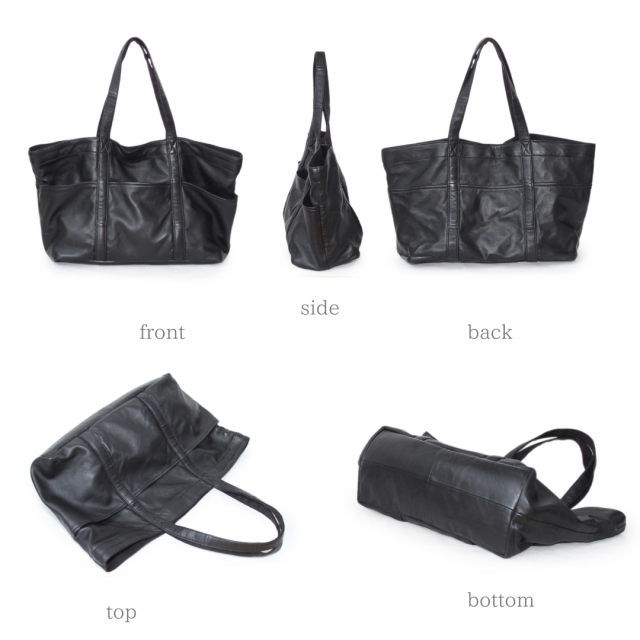 【Ain Soph セカンドレーベル】シープレザー 大容量 トートバッグ / ASE1842-PKS