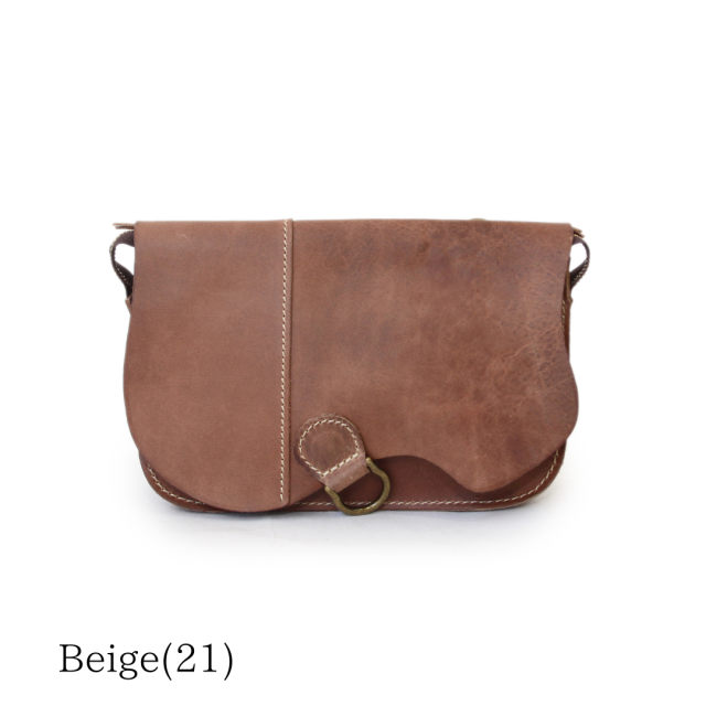 【HPレザー】Ain Soph(アインソフ) クラシカル 切りっぱなしショルダーバッグ ｜ASE1852-HP