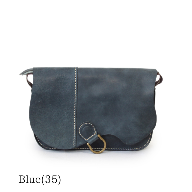 【HPレザー】Ain Soph(アインソフ) クラシカル 切りっぱなしショルダーバッグ ｜ASE1852-HP