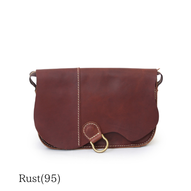 【HPレザー】Ain Soph(アインソフ) クラシカル 切りっぱなしショルダーバッグ ｜ASE1852-HP