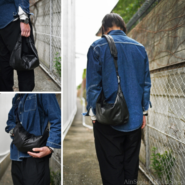 【Ain Soph セカンドレーベル】シープレザー 2WAY ショルダーバッグ SL / ASE1844-PKS