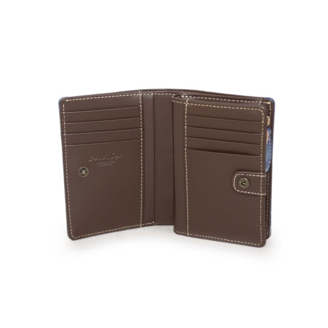 DA1035-BLA / Ain Soph (アインソフ)藍染　折財布　ボックス小銭入れ　日本製