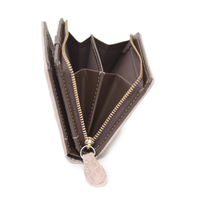 イタリアンレザー】 Ain Soph（アインソフ） ワクシープレス ミドル折