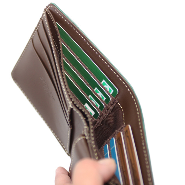 【イタリアンレザー】 Ain Soph（アインソフ） ワクシープレス 二つ折財布 日本製 DA1036-WPS