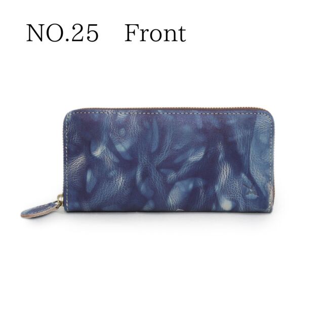 DA1180-BLA/Ain Soph (アインソフ)藍染ラウンドファスナー長財布 日本製