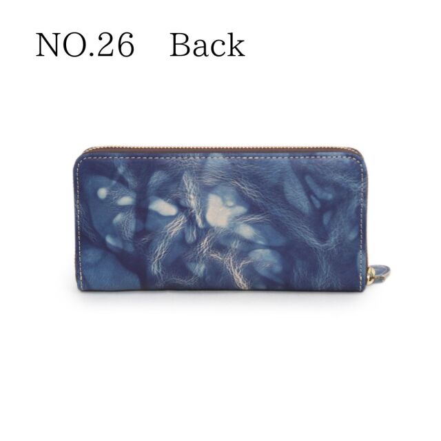 DA1180-BLA/Ain Soph (アインソフ)藍染ラウンドファスナー長財布　日本製