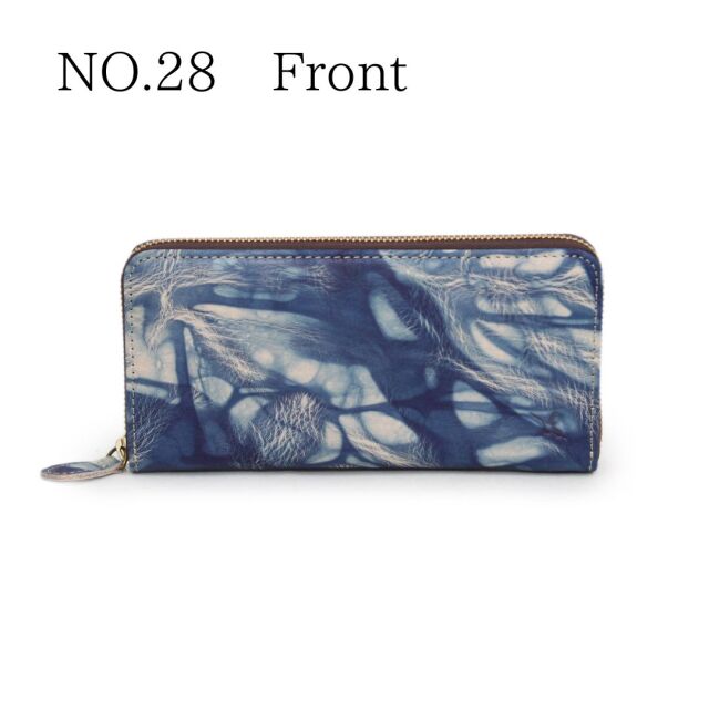 DA1180-BLA/Ain Soph (アインソフ)藍染ラウンドファスナー長財布　日本製