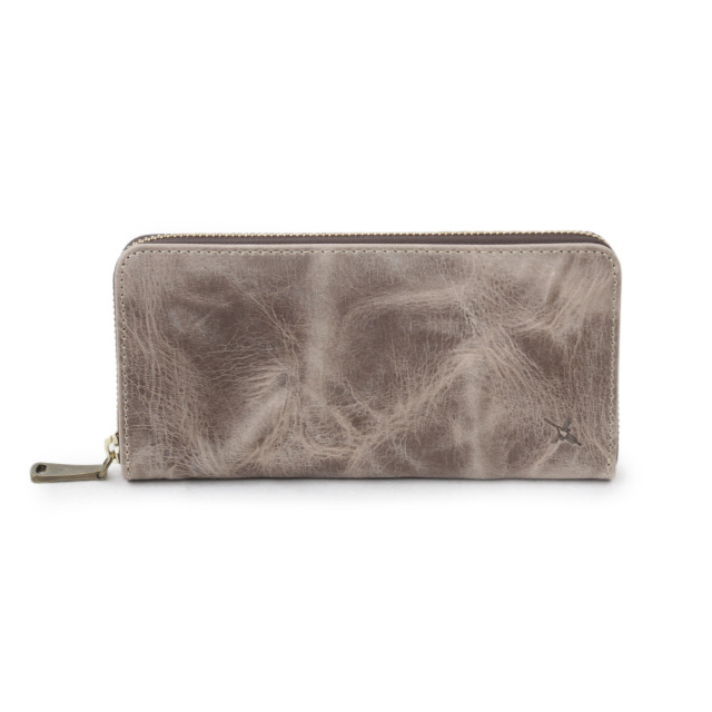 DA1180-WPS/Ain Soph (アインソフ)ワクシープレス　ラウンドファスナー長財布　日本製