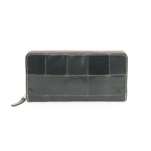 【HWMレザー】Ain Soph(アインソフ)パッチワークラウンドファスナー長財布｜DA1298F-HWM