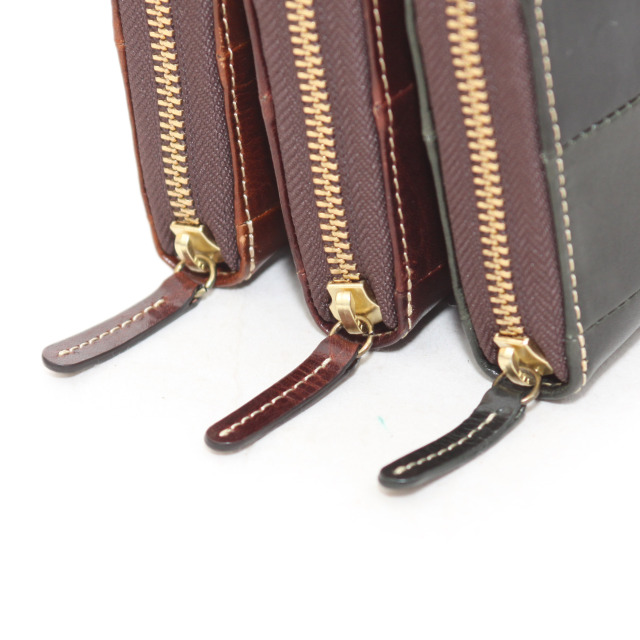 【HWMレザー】Ain Soph(アインソフ)パッチワークラウンドファスナー長財布｜DA1298F-HWM