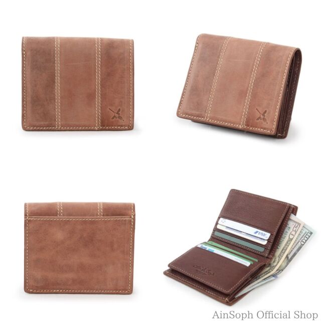 【HPレザー】Ain Soph (アインソフ)ボックス小銭入れの折財布 | DA1527-HP