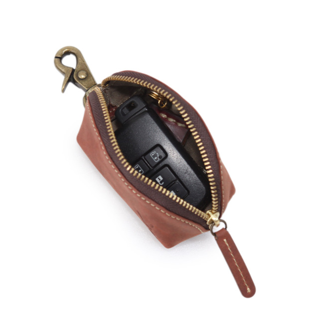 【HPレザー】Ain Soph（アインソフ）マルチケース 取り外し可能キーチェーン付き 小銭・鍵・小物収納｜DA1652-HP